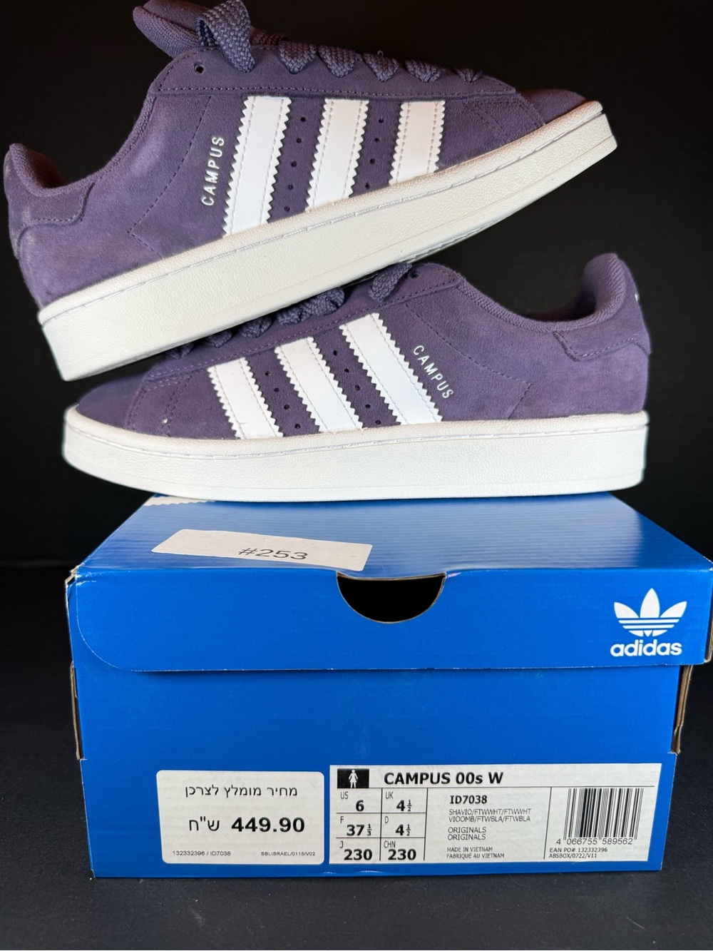 adidas Campus Purple Suede Women's Sneakers oversea release limited 6W